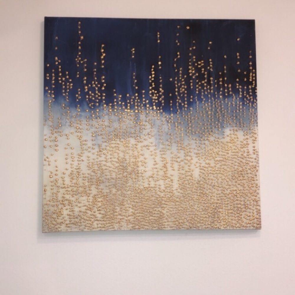 Blue, Gold and White Picture